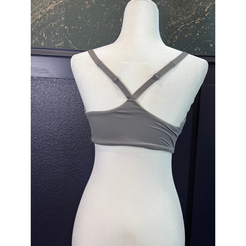 Victoria's Secret Wireless Plunge Bra Gray 36DD Lightly Lined Y-Back Comfort - Picture 3 of 4